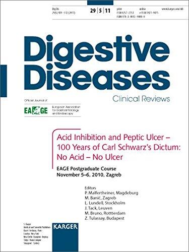 Acid Inhibition and Peptic Ulcer: 100 Years of Carl Schwarz s Dictum: No Acid No Ulcer