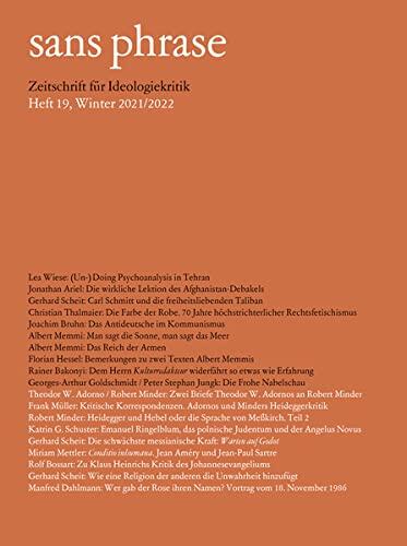 Sans Phrase: Zeitschrift für Ideologiekritik Heft 19, Winter 2021/2022