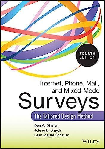 The Tailored Design 4th Ed Method Internet, Phone, Mail, and Mixed-Mode Surveys