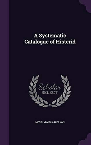 A Systematic Catalogue of Histerid