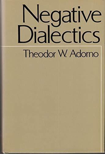 Negative Dialectics
