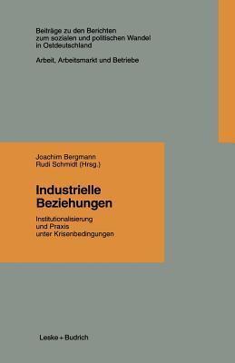 Industrielle Beziehungen: Institutionalisierung und Praxis unter Krisenbedingungen (Beiträge zu den Berichten der Kommision für die Erforschung des ... e.V. (KSPW), 1.3)