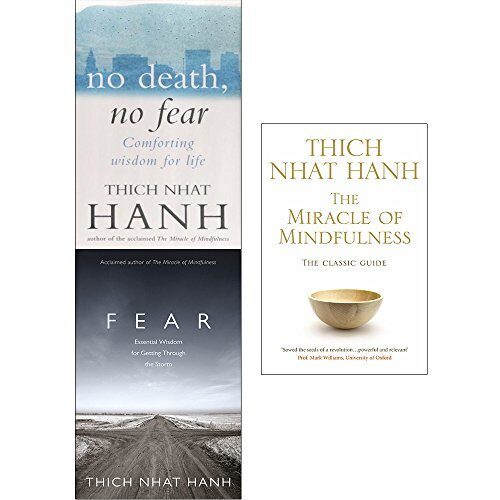 No death no fear, fear and miracle of mindfulness 3 books collection set by thich nhat hanh
