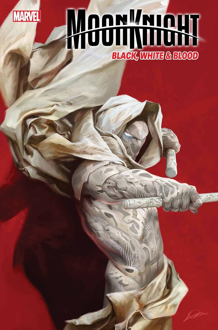 Moon Knight Black, White & Blood #4 Cover by Alexander Lozano