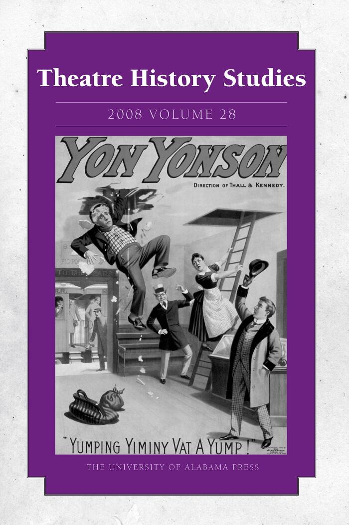 Theatre History Studies 2008, Vol. 28