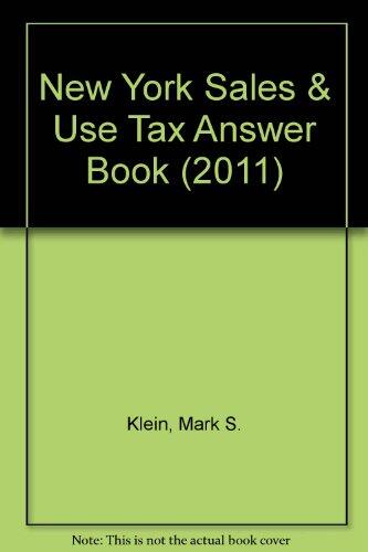 New York Sales and Use Tax Answer Book