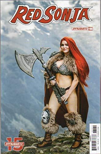 Red Sonja, vol. 5, no. 6 (cover E: Cosplay Photo Variant, with model "the Crystal Wolf"), chapter 6: "Temple of Ghosts"