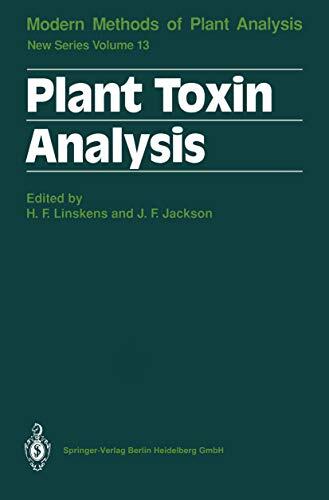 Modern Methods of Plant Analysis, Volume 13: Plant Toxin Analysis