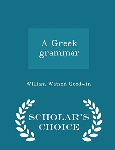 A Greek Grammar