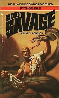 DOC SAVAGE PYTHON ISLE By KENNETH ROBESON Bantam PB 1991 1991 1st [Hardcover] Kenneth Robeson