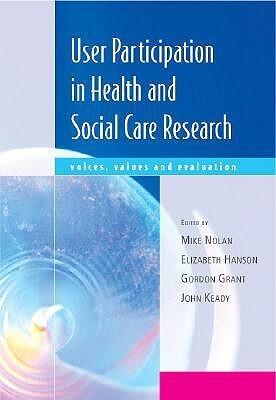 User Participation Research in Health and Social Care