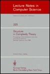 Structure in Complexity Theory