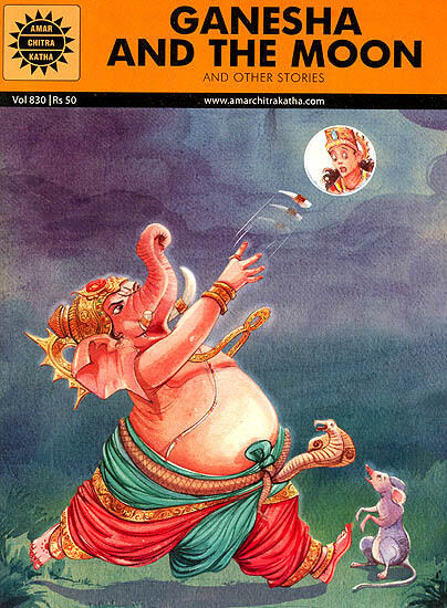 Ganesha and the moon