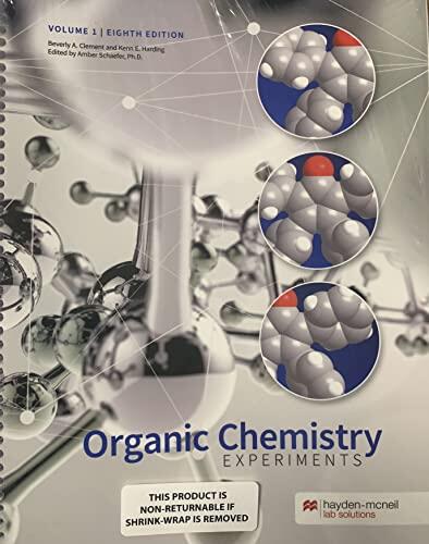 Organic Chemistry Experiments (Volume 1)