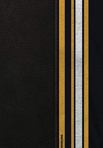 Steel Curtain: Custom made 7x10in planner made for the Steeler fan that wants everything in team colors. Made from colors of the team jersey. | 7x10" Daily/Weekly Planner | Custom Made