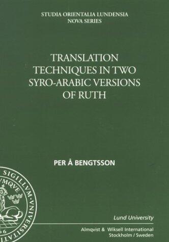 Translation Techniques In Two Syro-arabic Versions Of Ruth