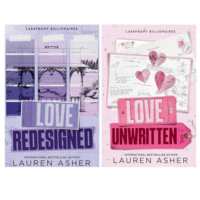 Lakefront Billionaires Series - 2 Book Collection Set: Love Redesigned & Love Unwritten - Heartfelt Small-Town Billionaire Romance by Lauren Asher