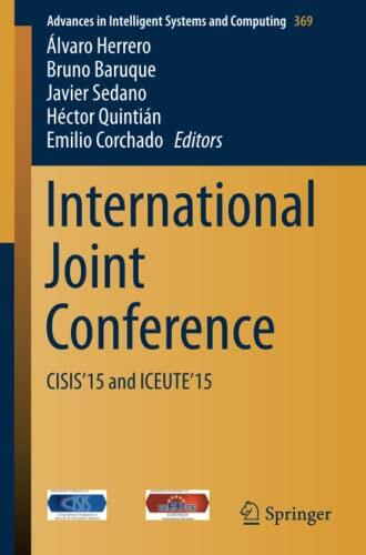 International Joint Conference: CISIS'15 and ICEUTE'15