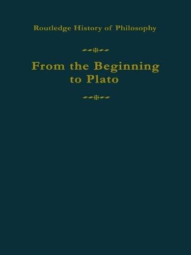 Routledge History of Philosophy Volume 1