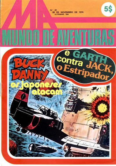Mundo de Aventuras nº61 - Buck Danny - Os Japoneses Atacam e Garth contra  Jack, o Estripador