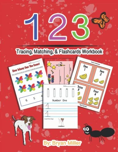 123 Tracing, Matching, & FlashCards Workbook
