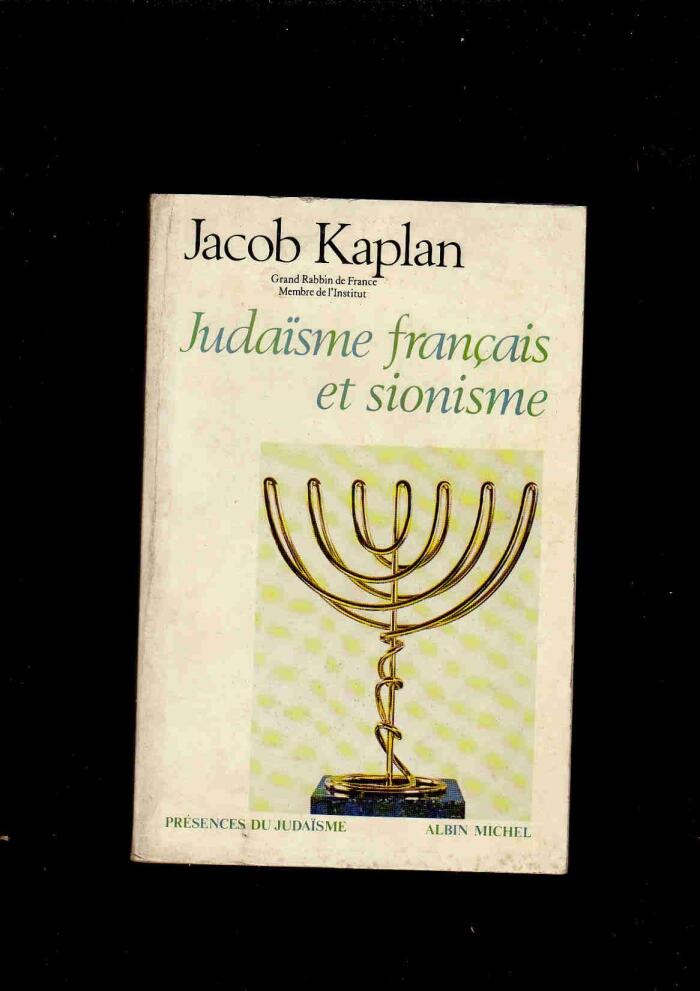 Judaeisme Franocais Et Sionisme