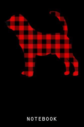 Bloodhound Red Buffalo Plaid Puppy Matching Family PJ Gift Journal Notebook: Adorable Dog Journal Notebook, Cute Puppy, Great Gift Dog Notebook For Teens, Girls, Kids Who Love Dog