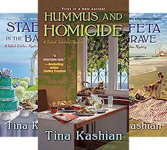 4-book set -- HUMMUS and HOMICIDE / STABBED in the BAKLAVA / ONE FETA in the GRAVE / ON THE LAMB