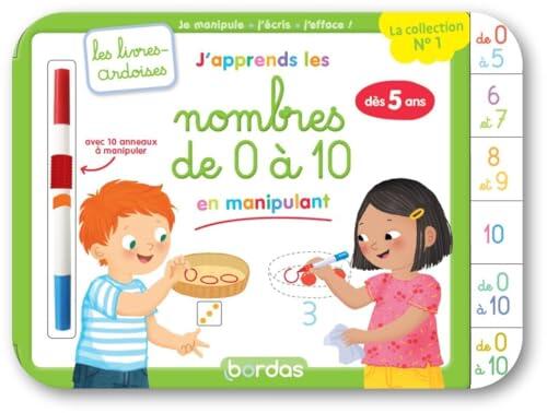 Les livres-ardoises - J'apprends les nombres de 0 à 10 en manipulant