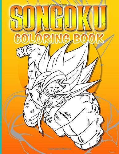Songoku Coloring Book: Color Wonder Relaxation Son Goku Coloring Books For Adults And Kids 8.5" X 11"