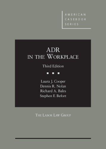 ADR in the Workplace, 3d