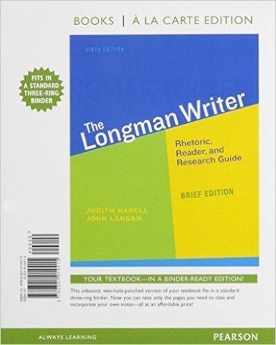 The Longman Writer: Rhetoric, Reader, and Research Guide, Brief Edition [with MyWritingLab & eText Access Code]