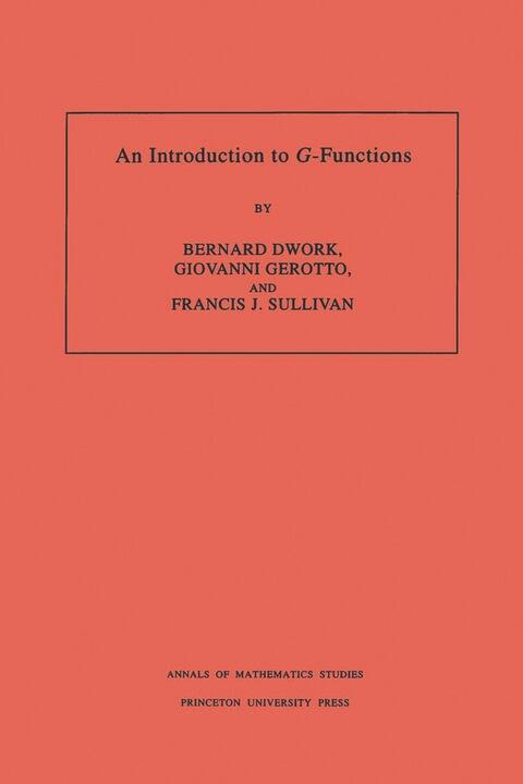An Introduction to G-Functions: Volume 133