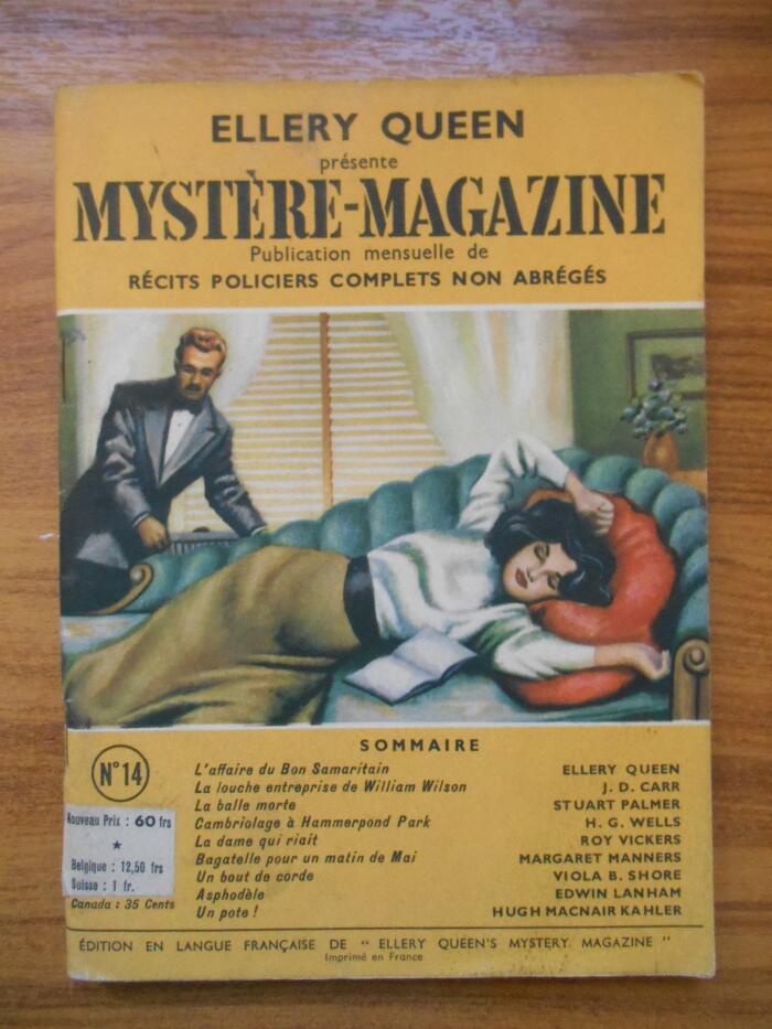 Mystère-magazine N°14 mars 1949 / Ellery Queen / Réf49474