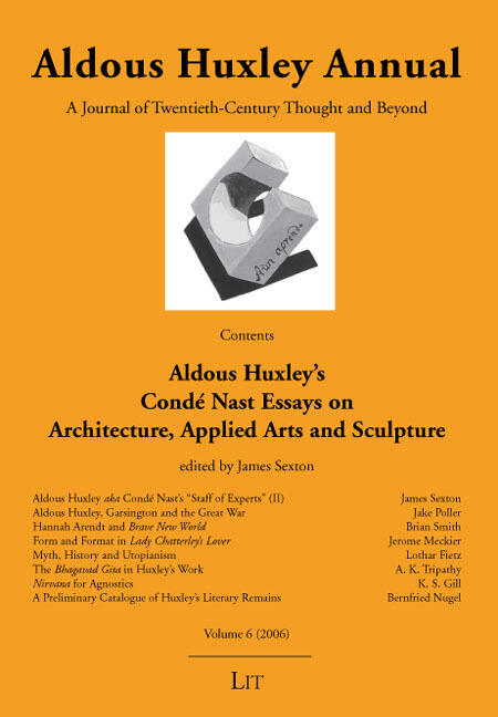 Aldous Huxley Annual, Volume 6