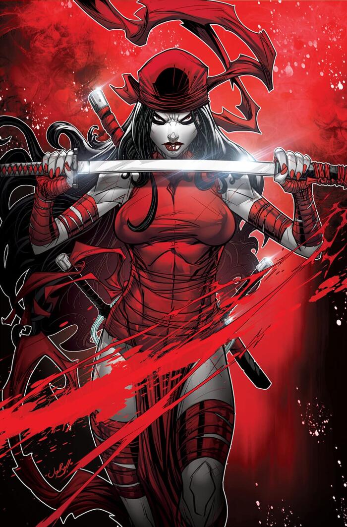 Elektra Black White & Blood #2 Cover B By Jonboy Meyers