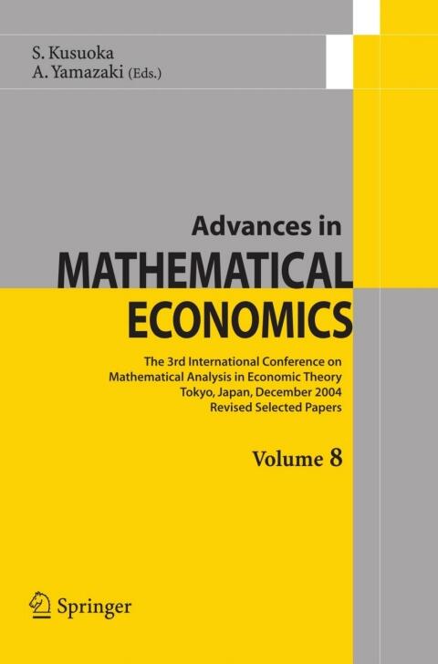 Advances in Mathematical Economics Volume 8