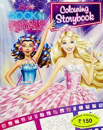 Barbie Rockn Royals Colouring Story Book