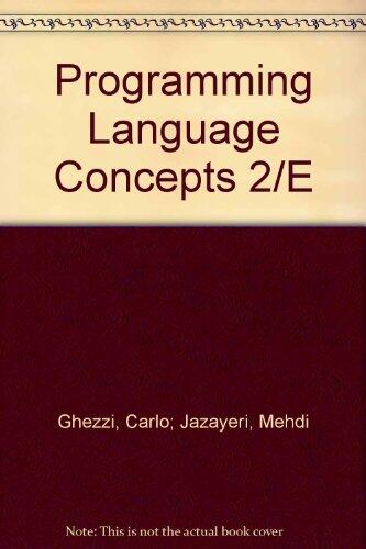 Programming Language Concepts (2nd Edition)
