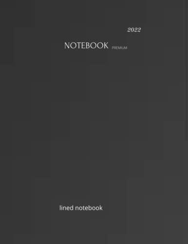 Premium paperClassic Notebook, paperback, (8.5" x 11") Ruled/Lined, Black, 200 Pages
