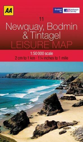 Leisure Map Newquay, Bodmin & Tintagel