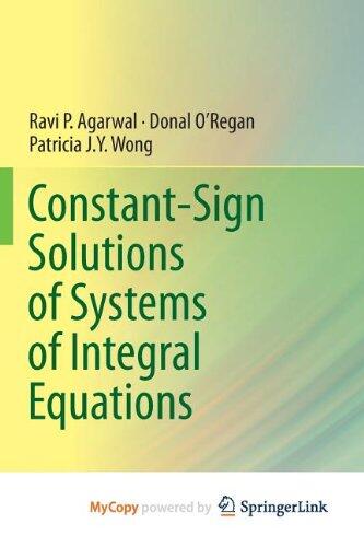 Constant-Sign Solutions of Systems of Integral Equations