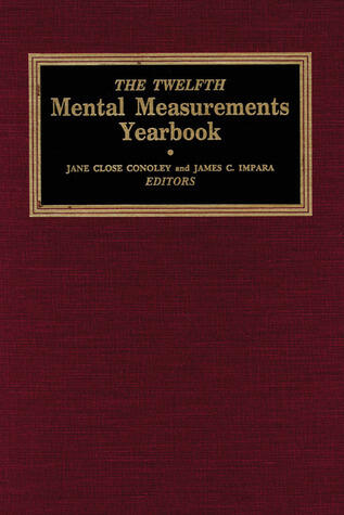 The Twelfth Mental Measurements Yearbook