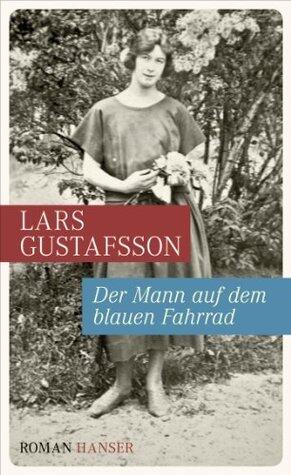 Der Mann auf dem blauen Fahrrad