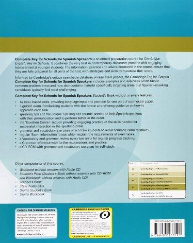Complete Key for Schools for Spanish Speakers Student's Pack