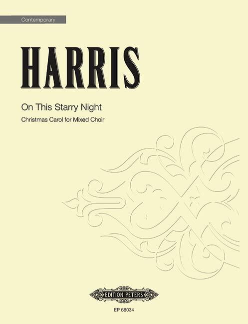 On This Starry Night: Christmas Carol for Mixed Choir a cappella, Choral Octavo