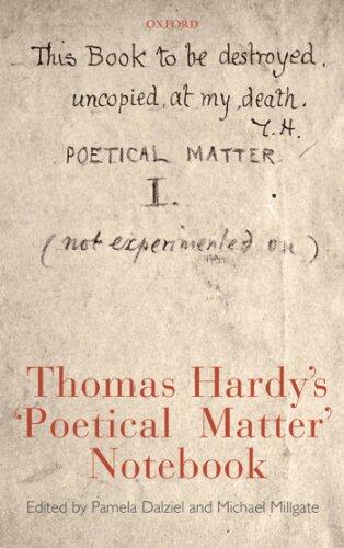 Thomas Hardy's 'Poetical Matter' Notebook