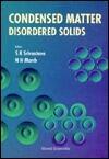 CONDENSED MATTER: DISORDERED SOLIDS
