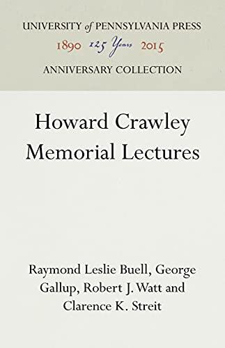 Howard Crawley Memorial Lectures