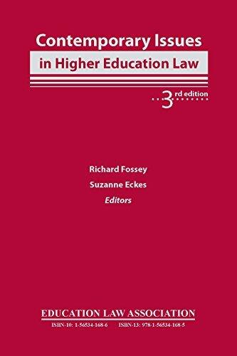 Contemporary Issues in Higher Education Law